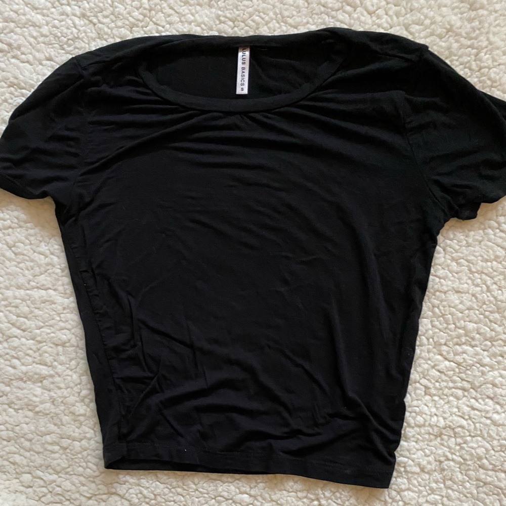 Lulus Basic Cropped Crew Neck Tee